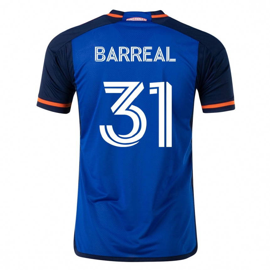 Kids Football Álvaro Barreal #31 Blue Home Jersey 2023/24 T-Shirt