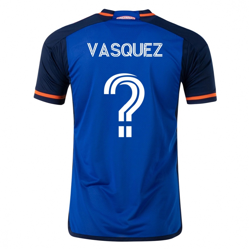 Kids Football Bryan Vásquez #0 Blue Home Jersey 2023/24 T-Shirt