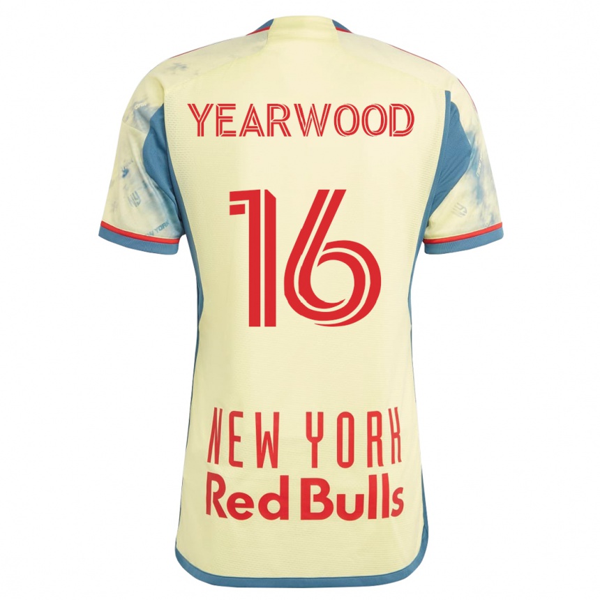 Kids Football Dru Yearwood #16 Yellow Home Jersey 2023/24 T-Shirt