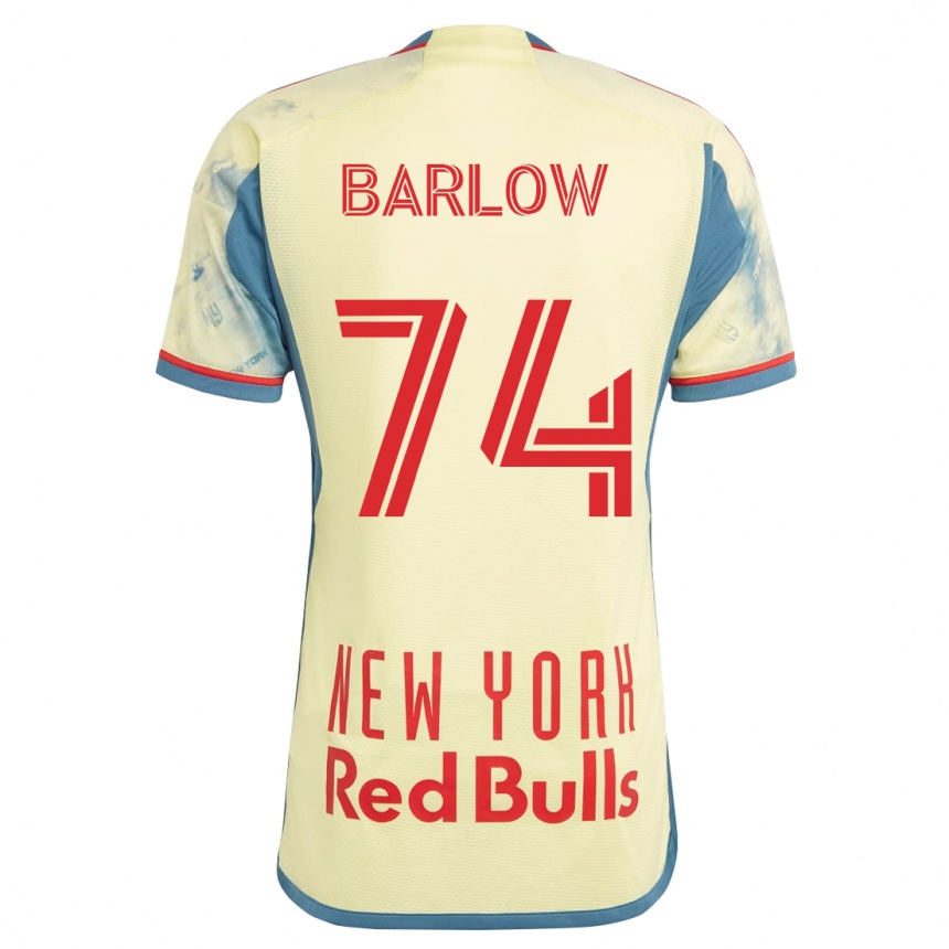 Kids Football Tom Barlow #74 Yellow Home Jersey 2023/24 T-Shirt