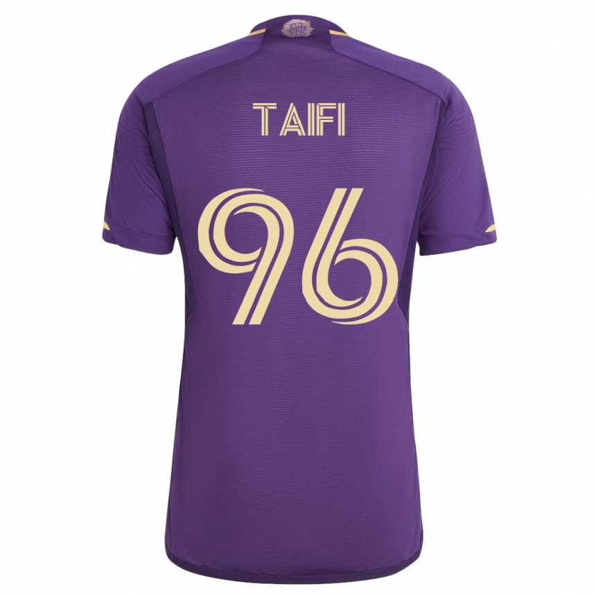 Kids Football Zakaria Taifi #96 Violet Home Jersey 2023/24 T-Shirt