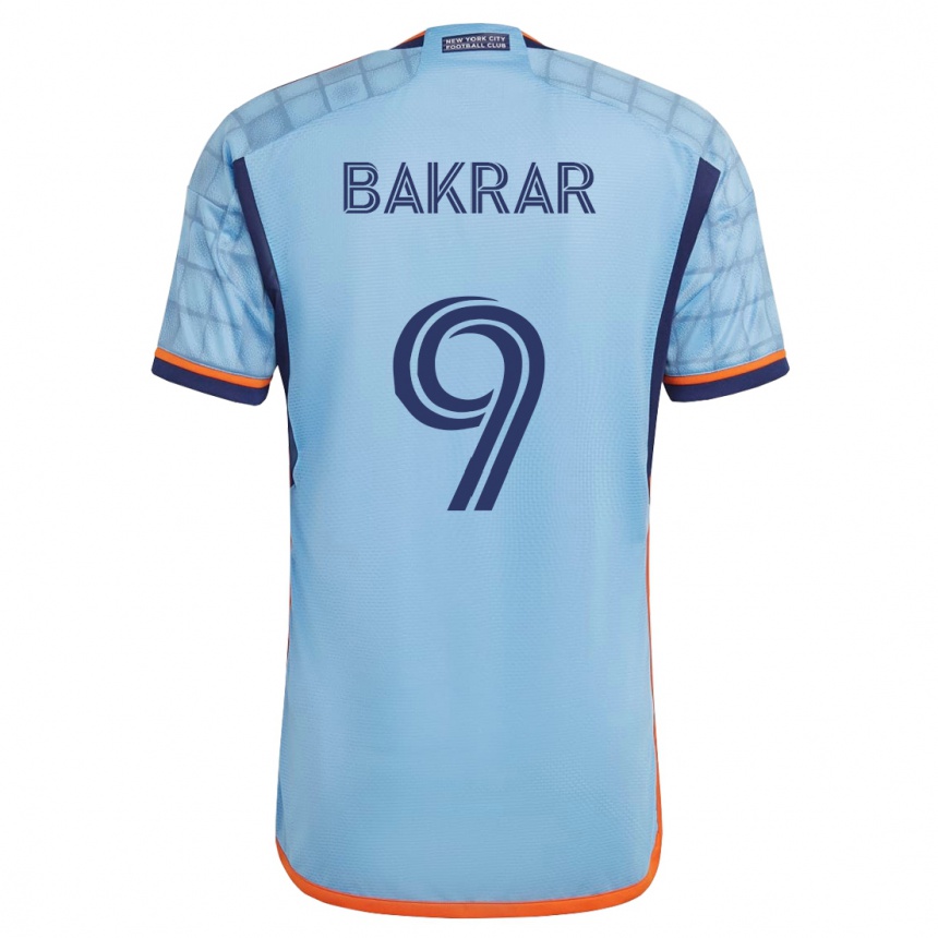 Kids Football Monsef Bakrar #9 Blue Home Jersey 2023/24 T-Shirt