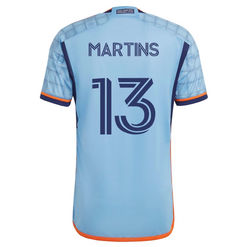 Kids Football Thiago Martins #13 Blue Home Jersey 2023/24 T-Shirt