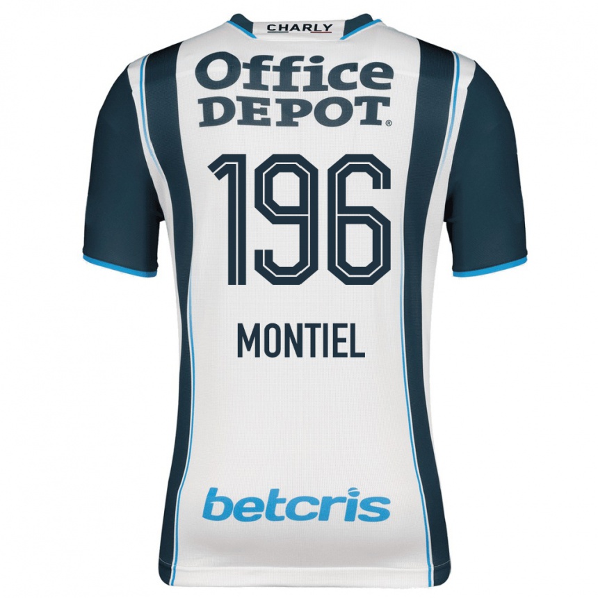 Kids Football Elías Montiel #196 Navy Home Jersey 2023/24 T-Shirt