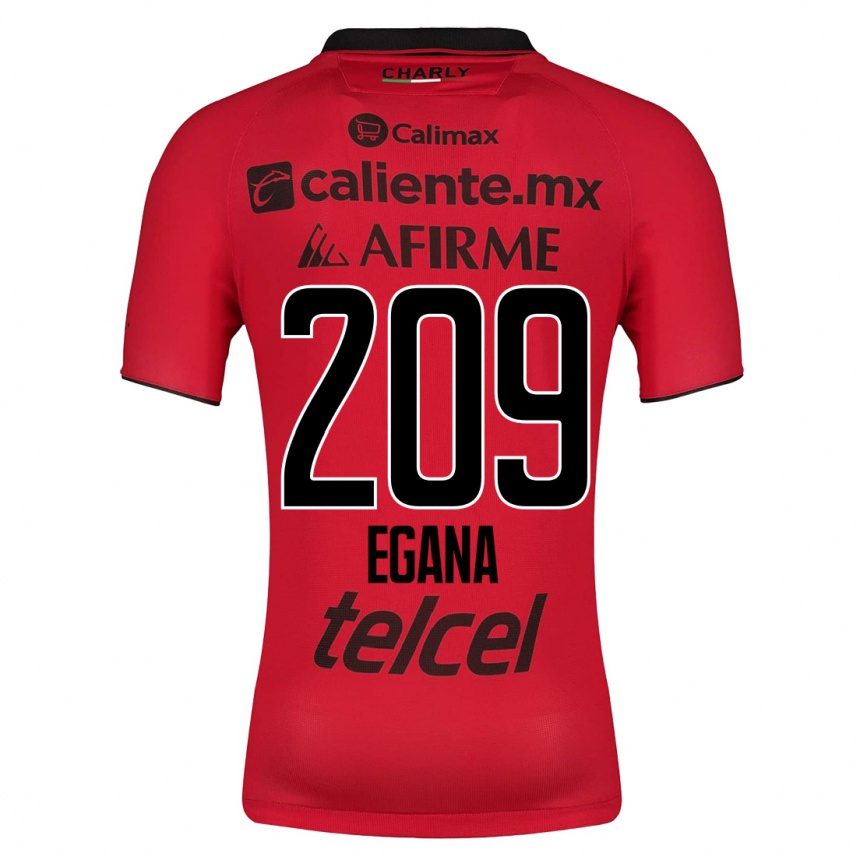 Kids Football Arath Egaña #209 Red Home Jersey 2023/24 T-Shirt