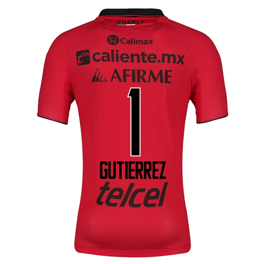 Kids Football Alejandra Gutiérrez #1 Red Home Jersey 2023/24 T-Shirt