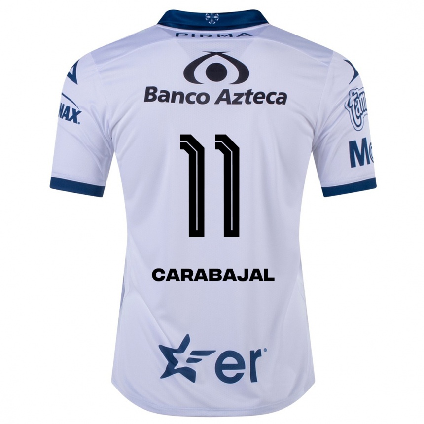 Kids Football Gabriel Carabajal #11 White Home Jersey 2023/24 T-Shirt