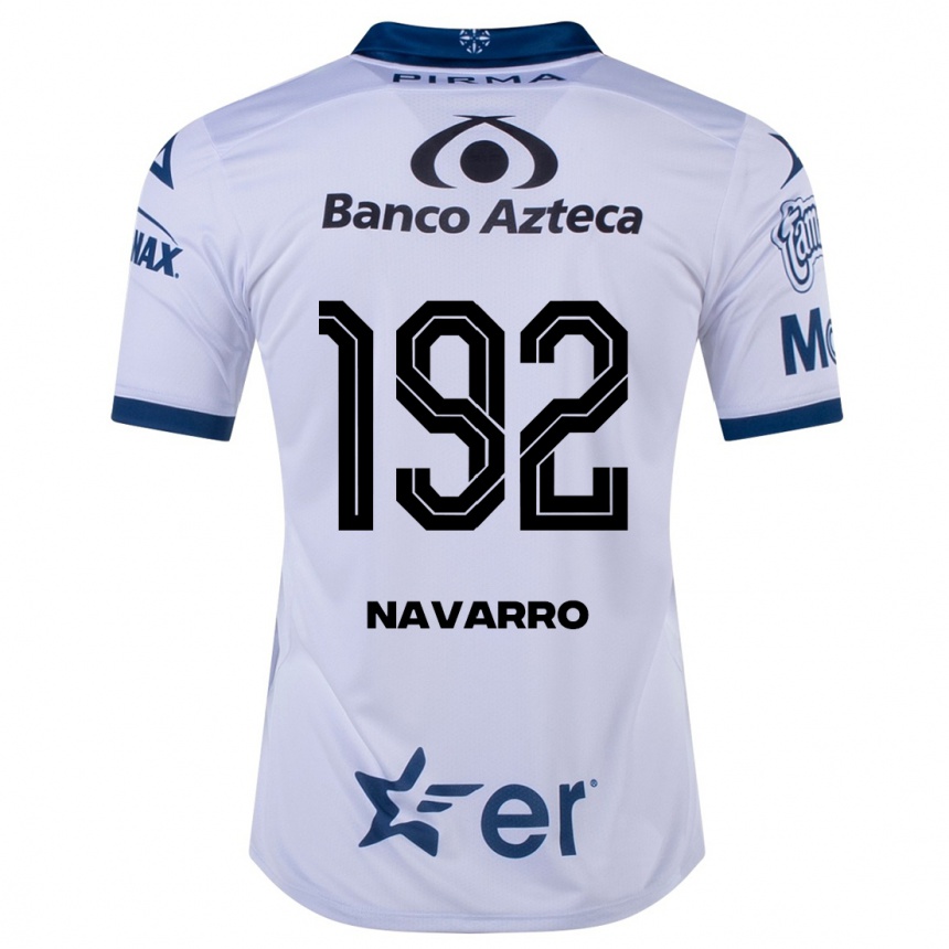 Kids Football Eduardo Navarro #192 White Home Jersey 2023/24 T-Shirt