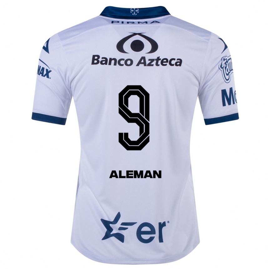 Kids Football Nelly Alemán #9 White Home Jersey 2023/24 T-Shirt