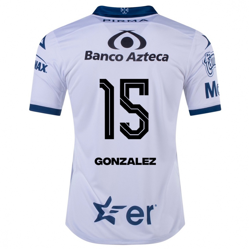 Kids Football Jaqueline González #15 White Home Jersey 2023/24 T-Shirt