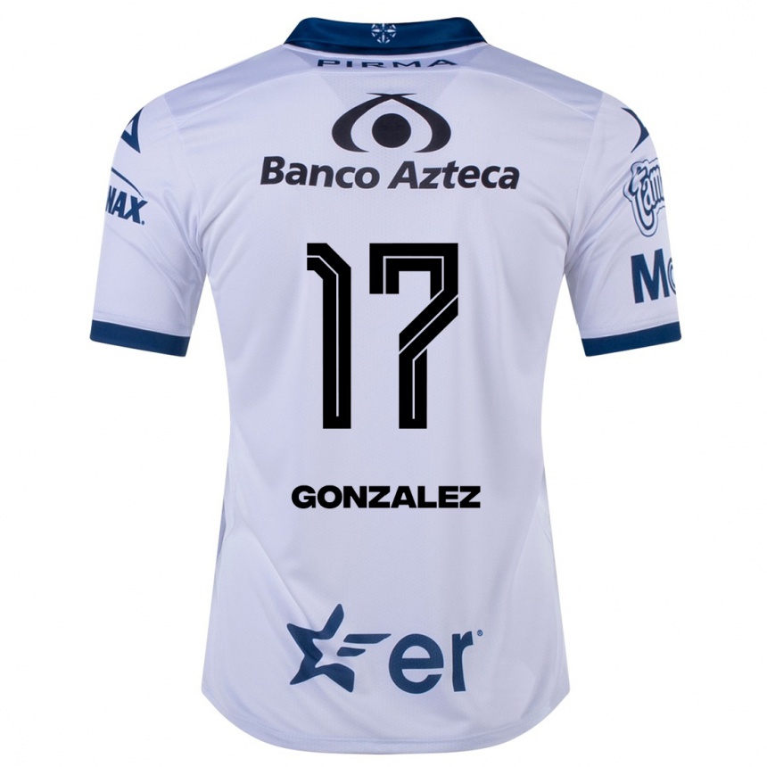Kids Football Andrea González #17 White Home Jersey 2023/24 T-Shirt