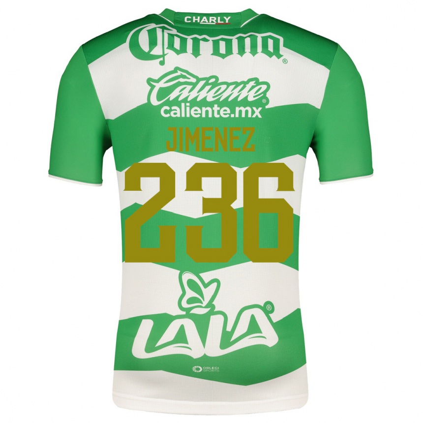 Kids Football Tahiel Jiménez #236 Green Home Jersey 2023/24 T-Shirt