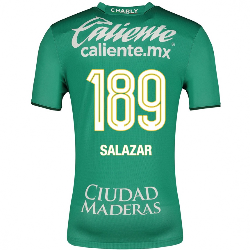 Kids Football José Salazar #189 Green Home Jersey 2023/24 T-Shirt