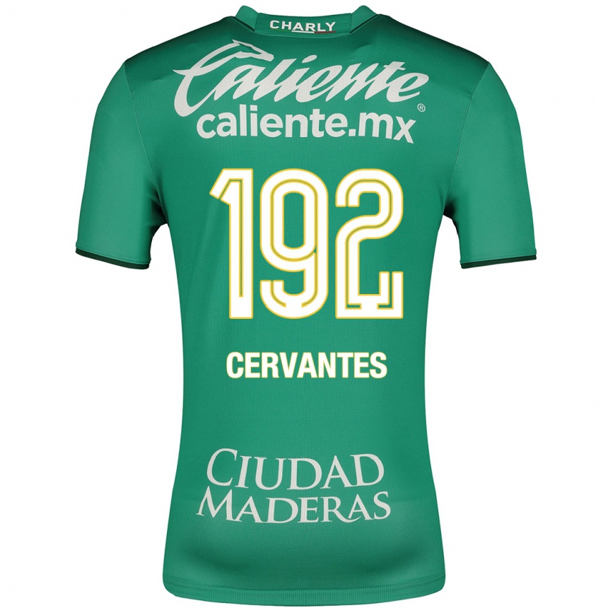 Kids Football Luis Cervantes #192 Green Home Jersey 2023/24 T-Shirt