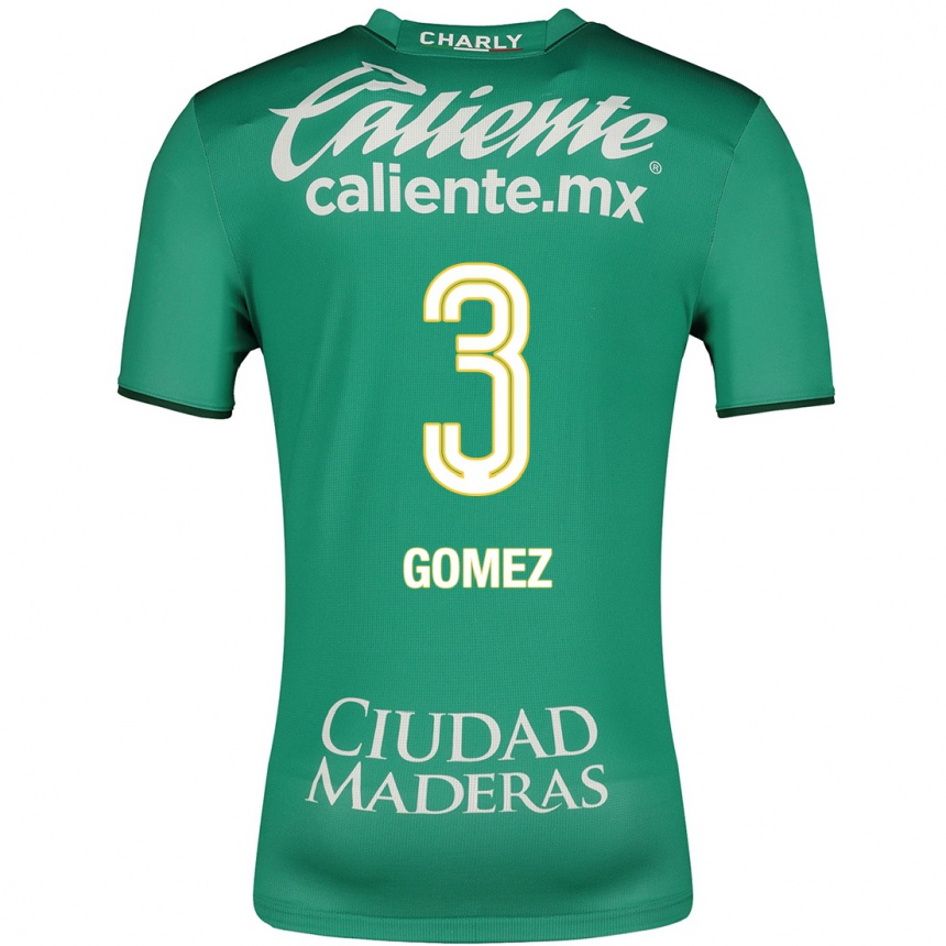 Kids Football Karen Gómez #3 Green Home Jersey 2023/24 T-Shirt