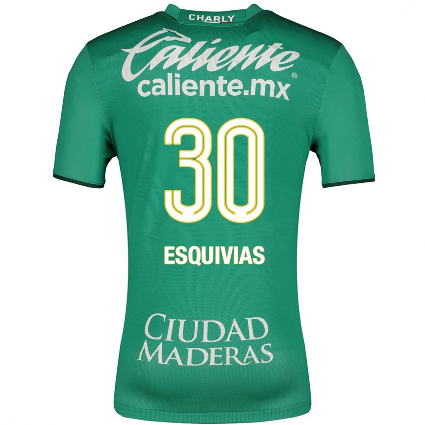 Kids Football Isabela Esquivias #30 Green Home Jersey 2023/24 T-Shirt