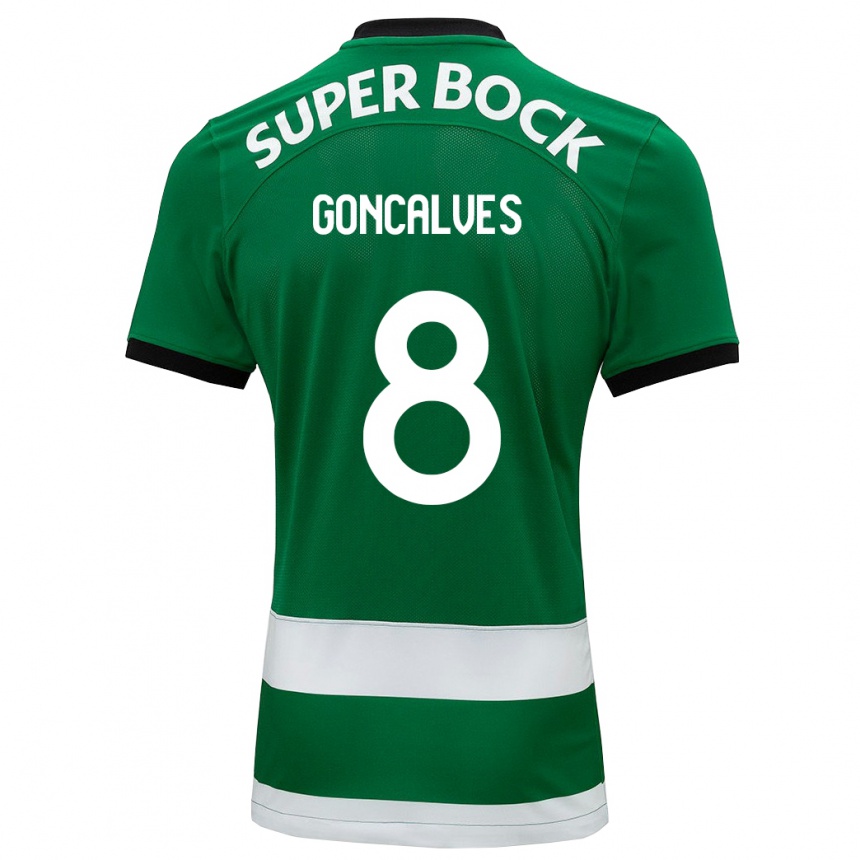 Kids Football Pedro Gonçalves #8 Green Home Jersey 2023/24 T-Shirt