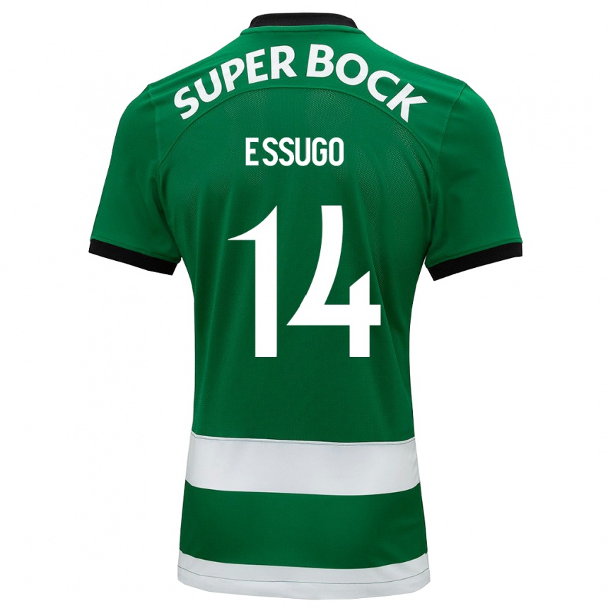 Kids Football Dário Essugo #14 Green Home Jersey 2023/24 T-Shirt