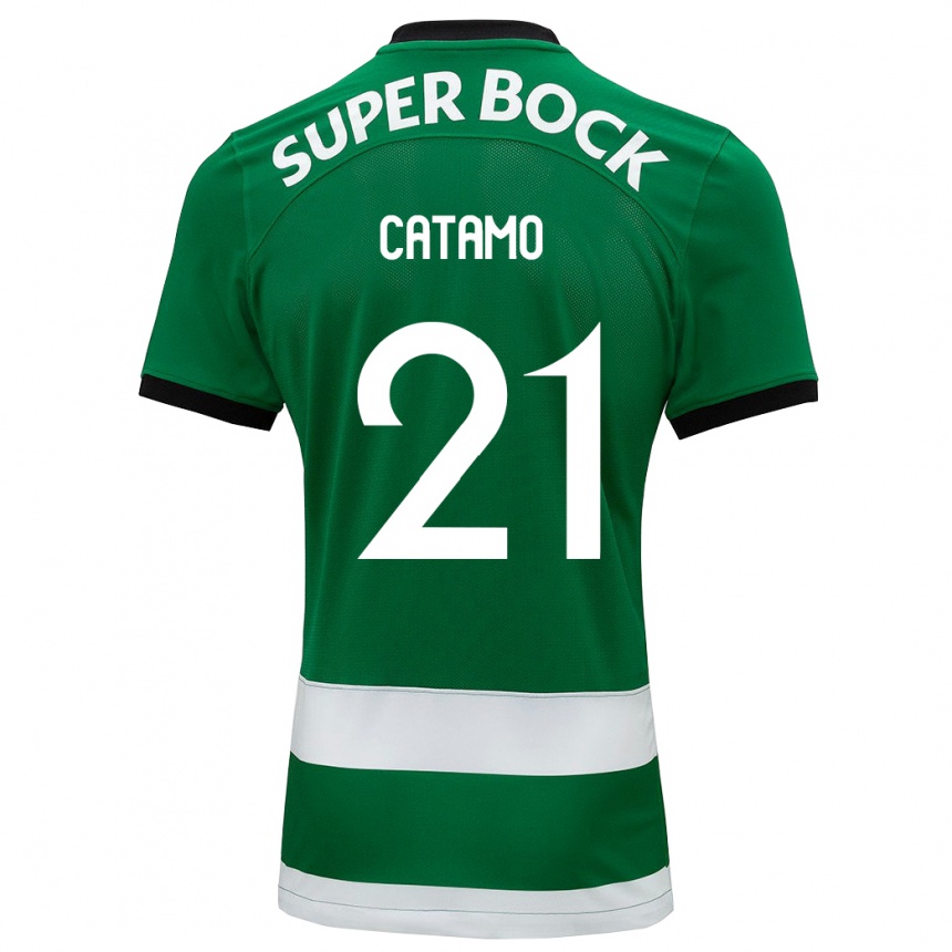 Kids Football Geny Catamo #21 Green Home Jersey 2023/24 T-Shirt