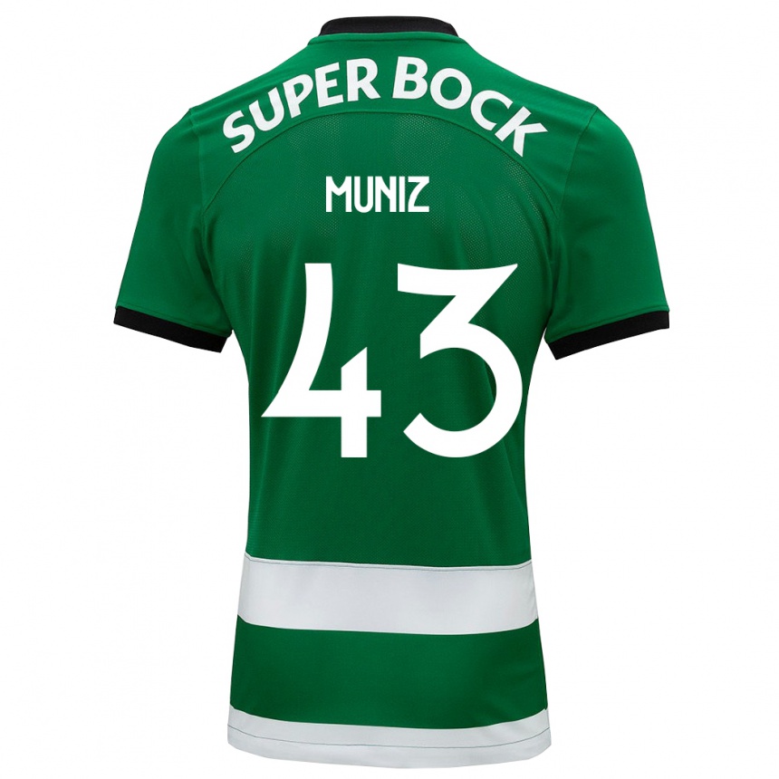 Kids Football João Muniz #43 Green Home Jersey 2023/24 T-Shirt