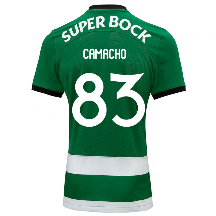 Kids Football Rafael Camacho #83 Green Home Jersey 2023/24 T-Shirt