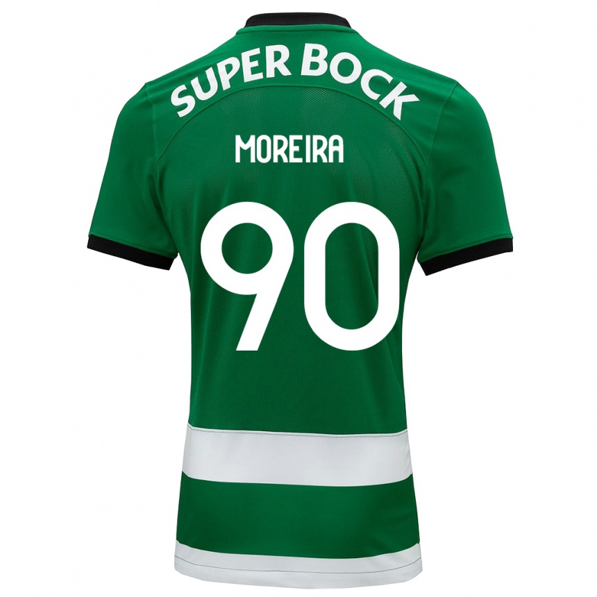 Kids Football Afonso Moreira #90 Green Home Jersey 2023/24 T-Shirt