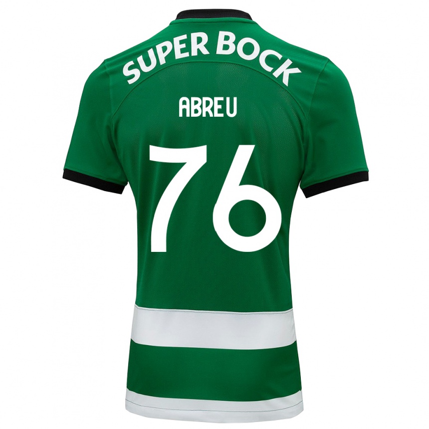 Kids Football Diogo Abreu #76 Green Home Jersey 2023/24 T-Shirt