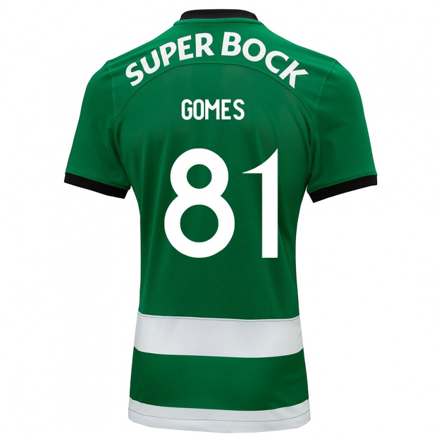 Kids Football Salvador Gomes #81 Green Home Jersey 2023/24 T-Shirt