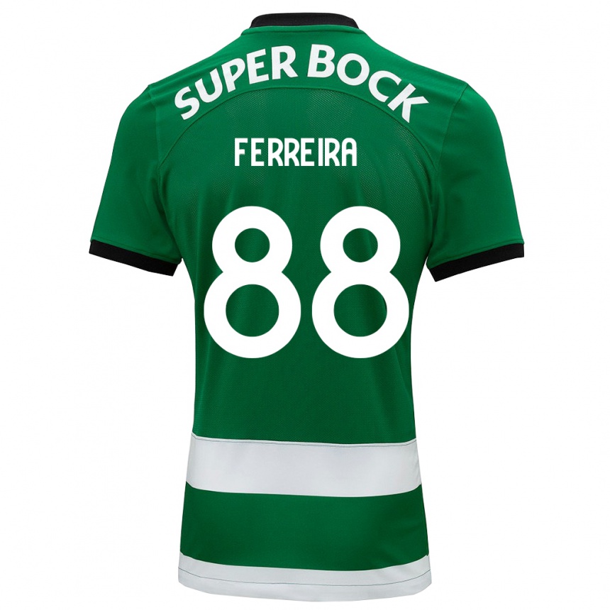 Kids Football Tiago Ferreira #88 Green Home Jersey 2023/24 T-Shirt