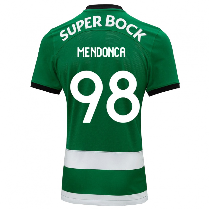 Kids Football Manuel Mendonça #98 Green Home Jersey 2023/24 T-Shirt