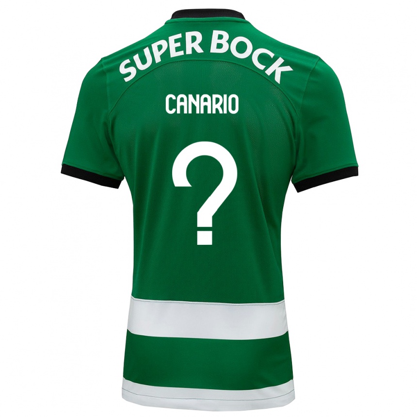 Kids Football Francisco Canário #0 Green Home Jersey 2023/24 T-Shirt