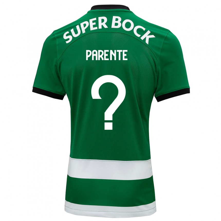 Kids Football Tiago Parente #0 Green Home Jersey 2023/24 T-Shirt