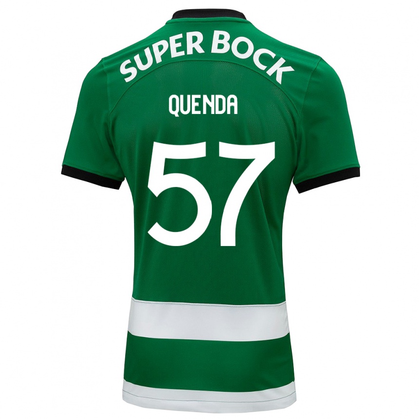 Kids Football Geovany Quenda #57 Green Home Jersey 2023/24 T-Shirt