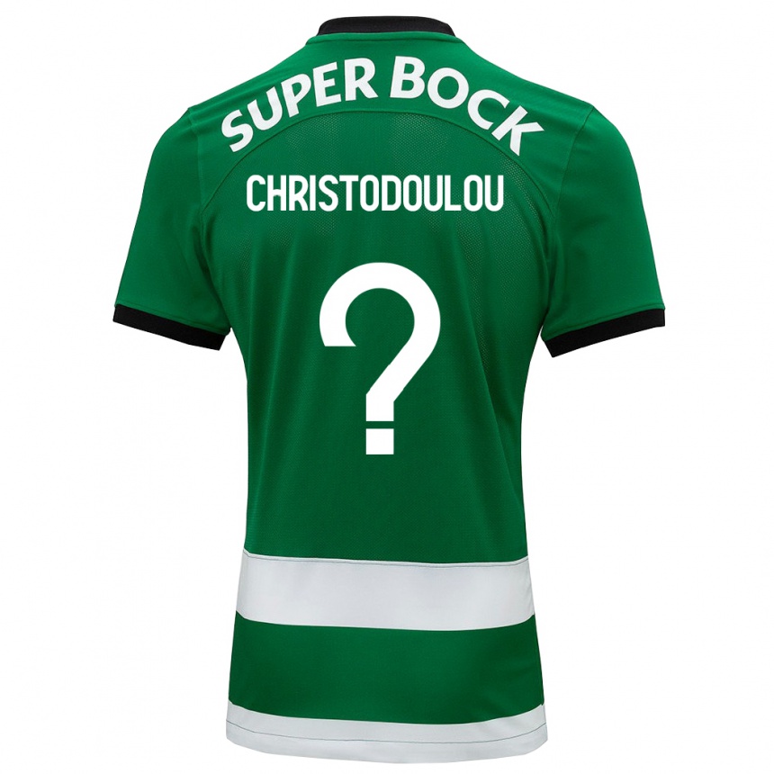 Kids Football Argyris Christodoulou #0 Green Home Jersey 2023/24 T-Shirt
