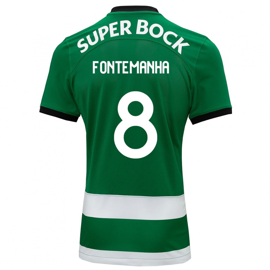 Kids Football Rita Fontemanha #8 Green Home Jersey 2023/24 T-Shirt