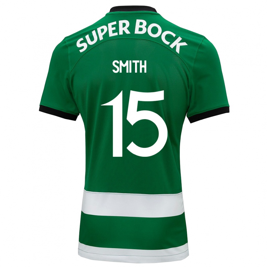 Kids Football Olivia Smith #15 Green Home Jersey 2023/24 T-Shirt