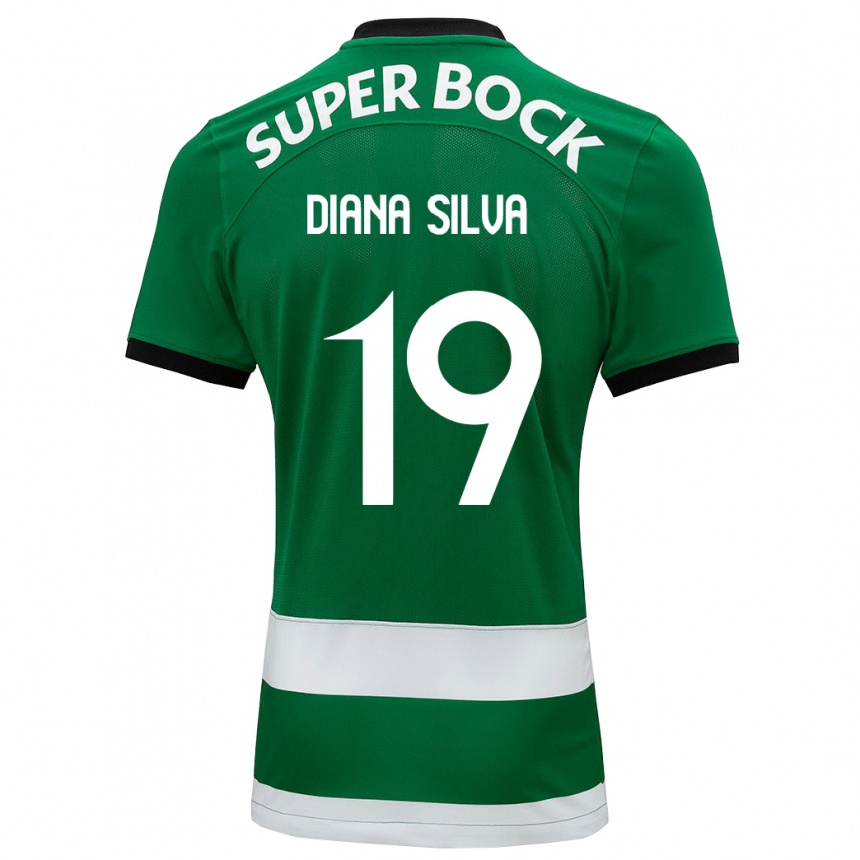 Kids Football Diana Micaela Abreu De Sousa E Silva #19 Green Home Jersey 2023/24 T-Shirt