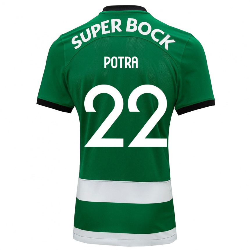 Kids Football Catarina Sofia Branco Potra #22 Green Home Jersey 2023/24 T-Shirt