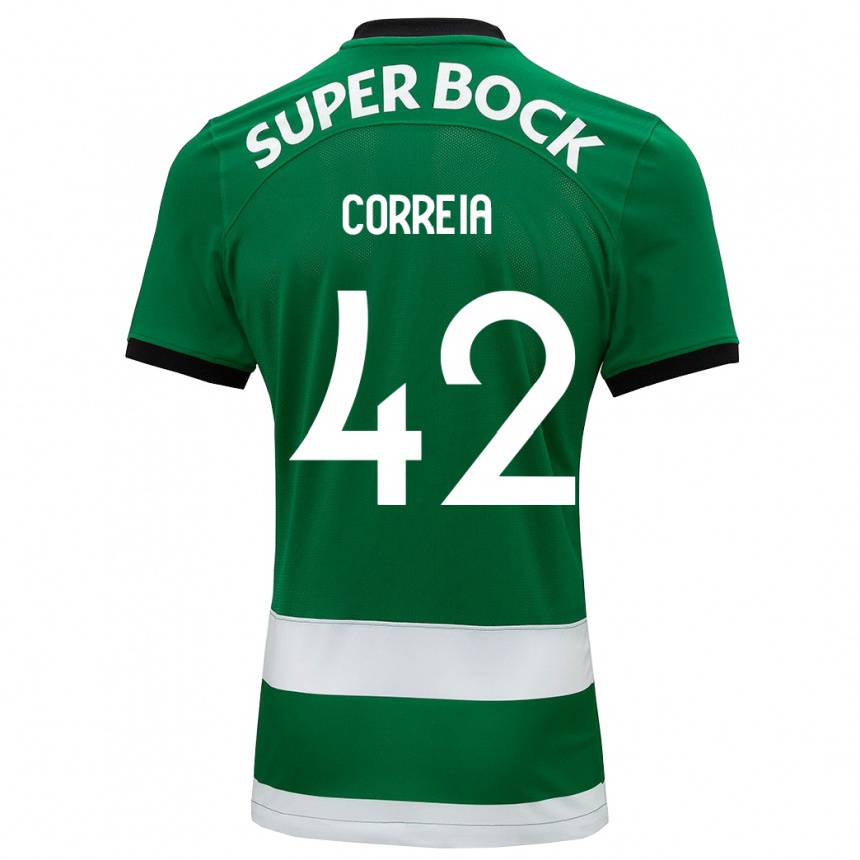 Kids Football Leonete Maísa Nozerand Correia #42 Green Home Jersey 2023/24 T-Shirt