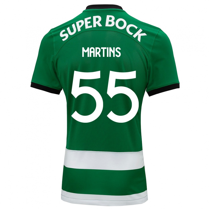 Kids Football Carolina Martins #55 Green Home Jersey 2023/24 T-Shirt