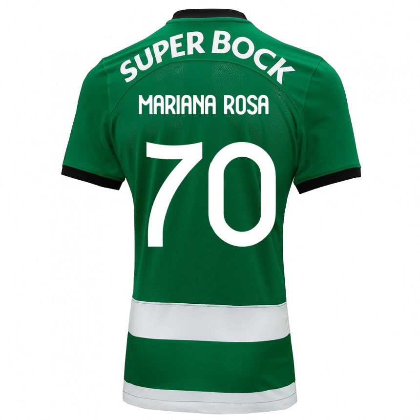 Kids Football Mariana Silva Pinto Vilaça Da Rosa #70 Green Home Jersey 2023/24 T-Shirt