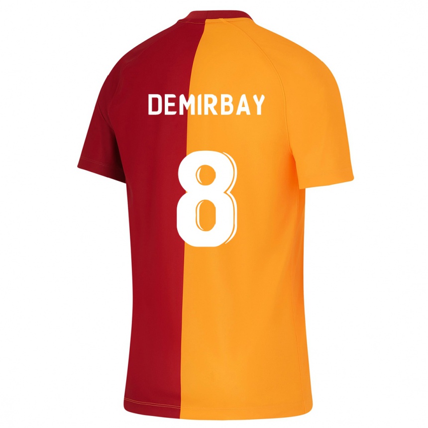 Kids Football Kerem Demirbay #8 Orange Home Jersey 2023/24 T-Shirt