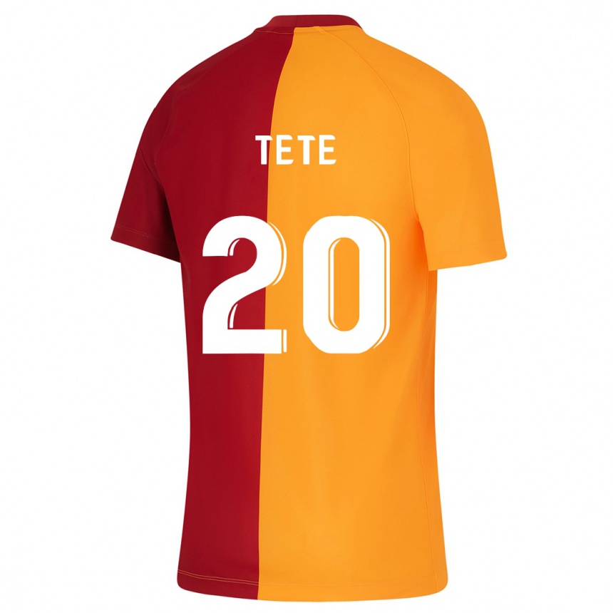 Kids Football Tete #20 Orange Home Jersey 2023/24 T-Shirt