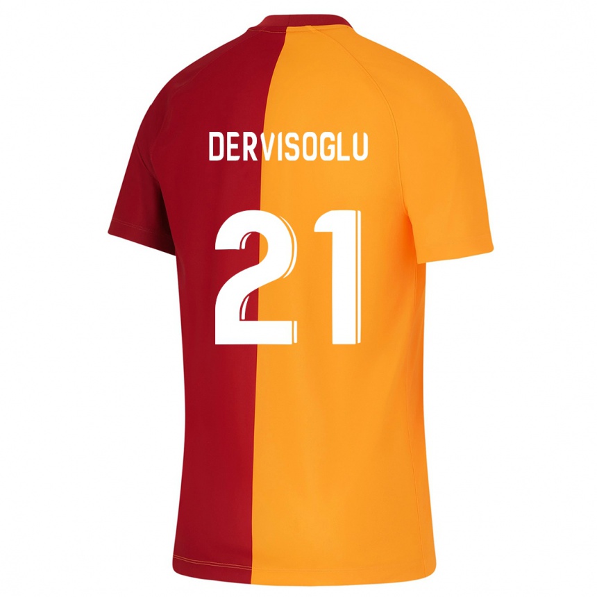 Kids Football Halil Dervişoğlu #21 Orange Home Jersey 2023/24 T-Shirt