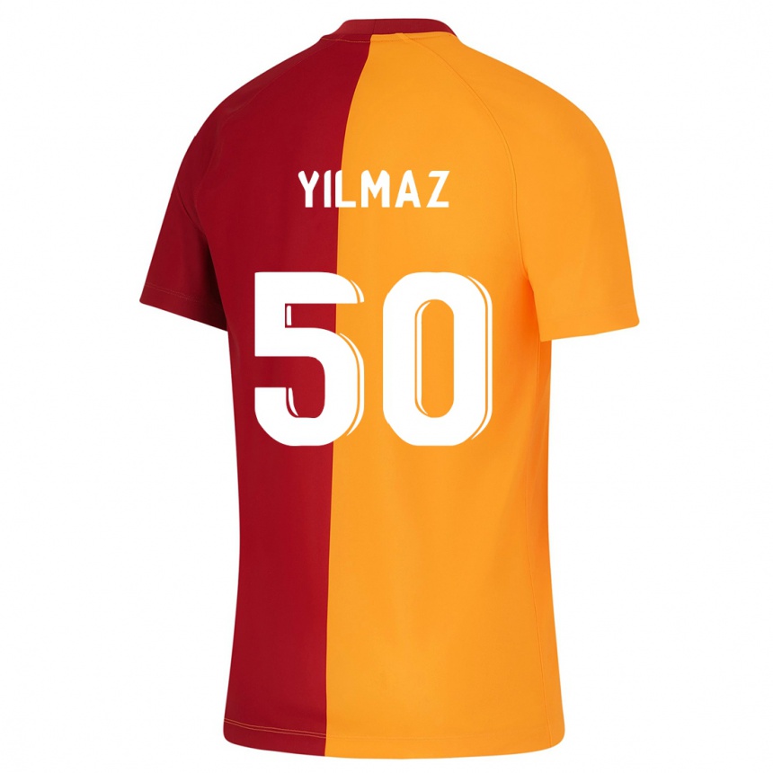 Kids Football Jankat Yılmaz #50 Orange Home Jersey 2023/24 T-Shirt