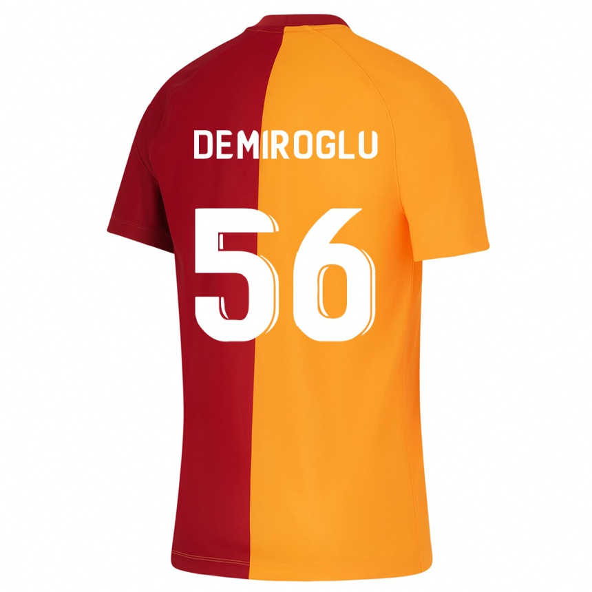 Kids Football Baran Demiroğlu #56 Orange Home Jersey 2023/24 T-Shirt