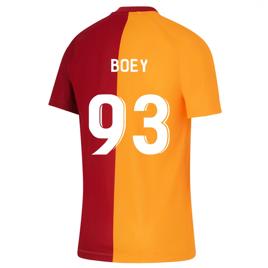 Kids Football Sacha Boey #93 Orange Home Jersey 2023/24 T-Shirt