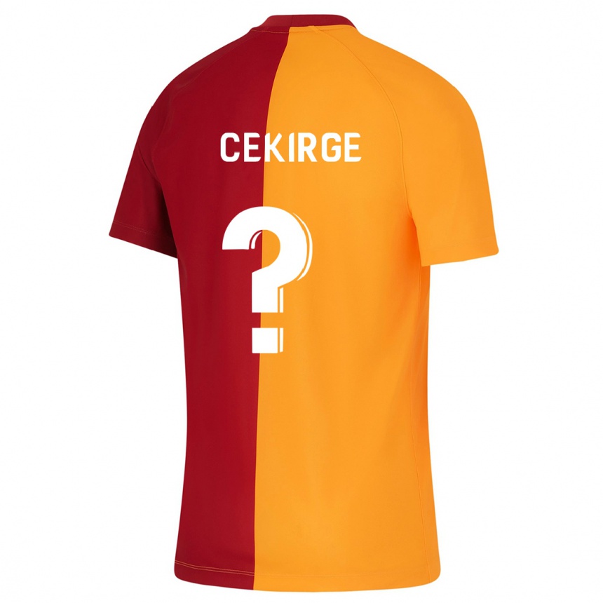 Kids Football Yasin Cekirge #0 Orange Home Jersey 2023/24 T-Shirt