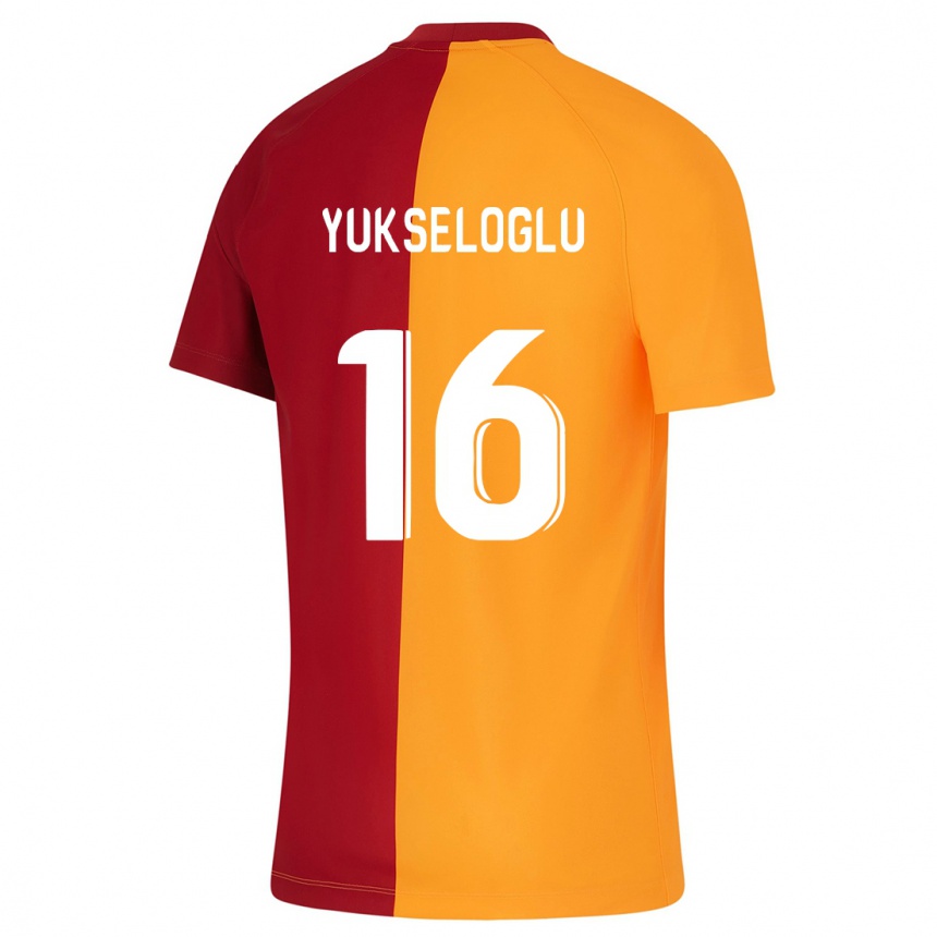 Kids Football Ayaz Yükseloğlu #16 Orange Home Jersey 2023/24 T-Shirt