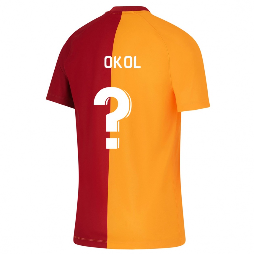 Kids Football Umut Okol #0 Orange Home Jersey 2023/24 T-Shirt